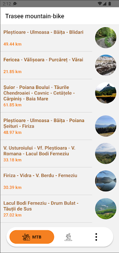 Android application Maramures Bike screenshort