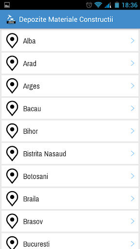 Android application Depozite Materiale Constructii screenshort