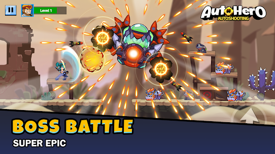 Auto Hero Auto Shooting Game v1.0.32.01.17 Mod Apk (Unlimited Money/God Mod) Free For Android 1