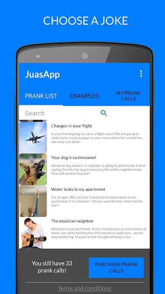 JuasApp - Prank Calls 1.3.220222.161 APK + Mod (Free purchase) for Android