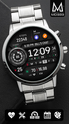 MD333 Digital watch face Screen 2