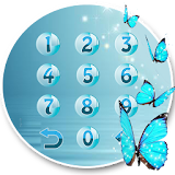 Butterfly blue gleam theme icon