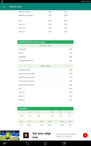 Football matches TipsterArea