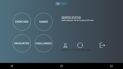 Android application Forsports screenshort