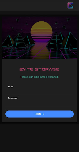 Android application Byte Storage screenshort