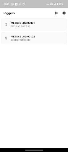 Android application Metsys Current Logger screenshort
