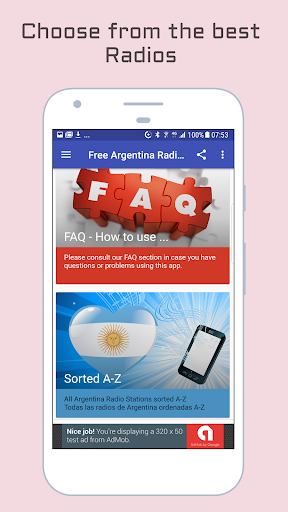 Android application Argentina Radio Music & News screenshort