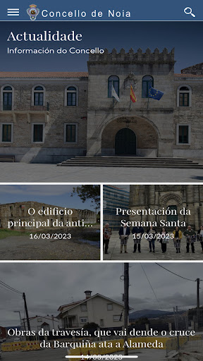Android application Concello de Noia screenshort