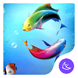 Cartoon  Lovely Fishes-APUS Launcher theme icon