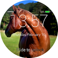 Экран блокировки лошадей