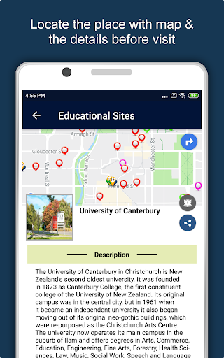 Screenshot of Christchurch Travel & Explore,