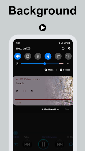 Android application Folder Video Player +Cloud screenshort