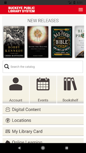 Android application Buckeye Public Library System screenshort