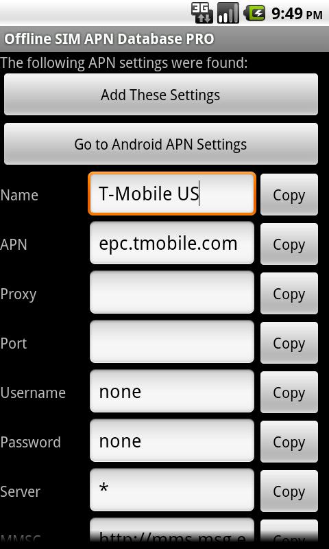 Offline SIM APN Database Proのおすすめ画像4