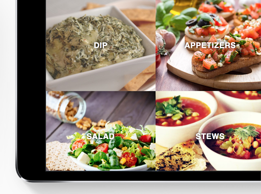 Screenshot of Vegetarian Recipes App