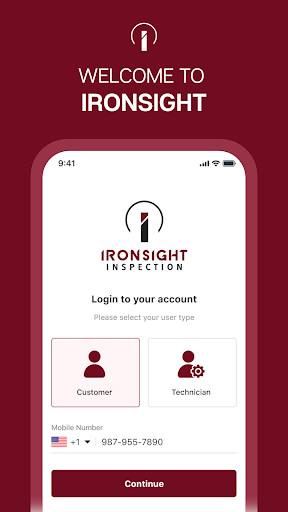 Android application IronSight Inspection screenshort
