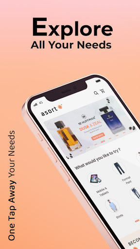 Asort Shopping App Screen 2