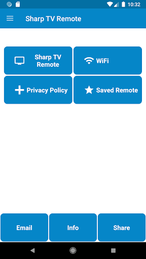 Android application Sharp TV Remote Control screenshort