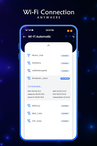 WiFi Connection Anywhere Screen 2