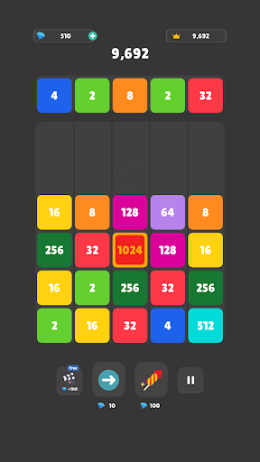 2048 Number Blocks Game Screen 2