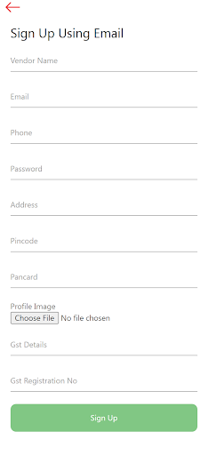 Android application JetShop369 Vendor screenshort