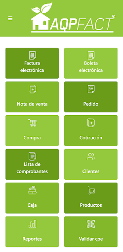 Android application AQPFACT 2.0 screenshort