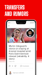 screenshot of AFC Live – for Arsenal FC fans