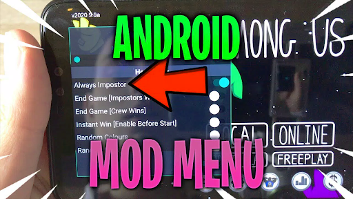 Android application Skins Among Us Mod Menu Guide screenshort