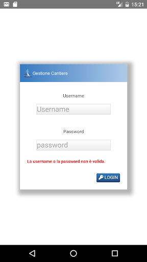 Android application Cantiere Nautico screenshort