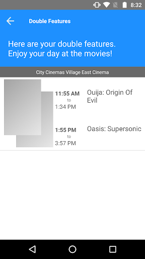 Double Feature Finder Screen 2
