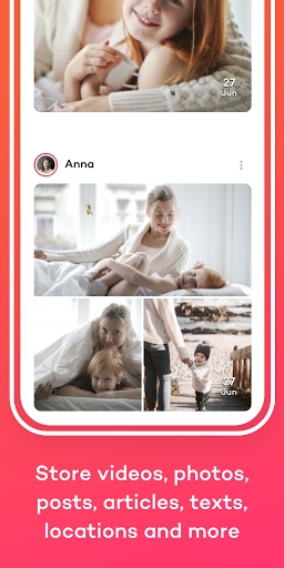 Glimpse: Save memories Screen 2