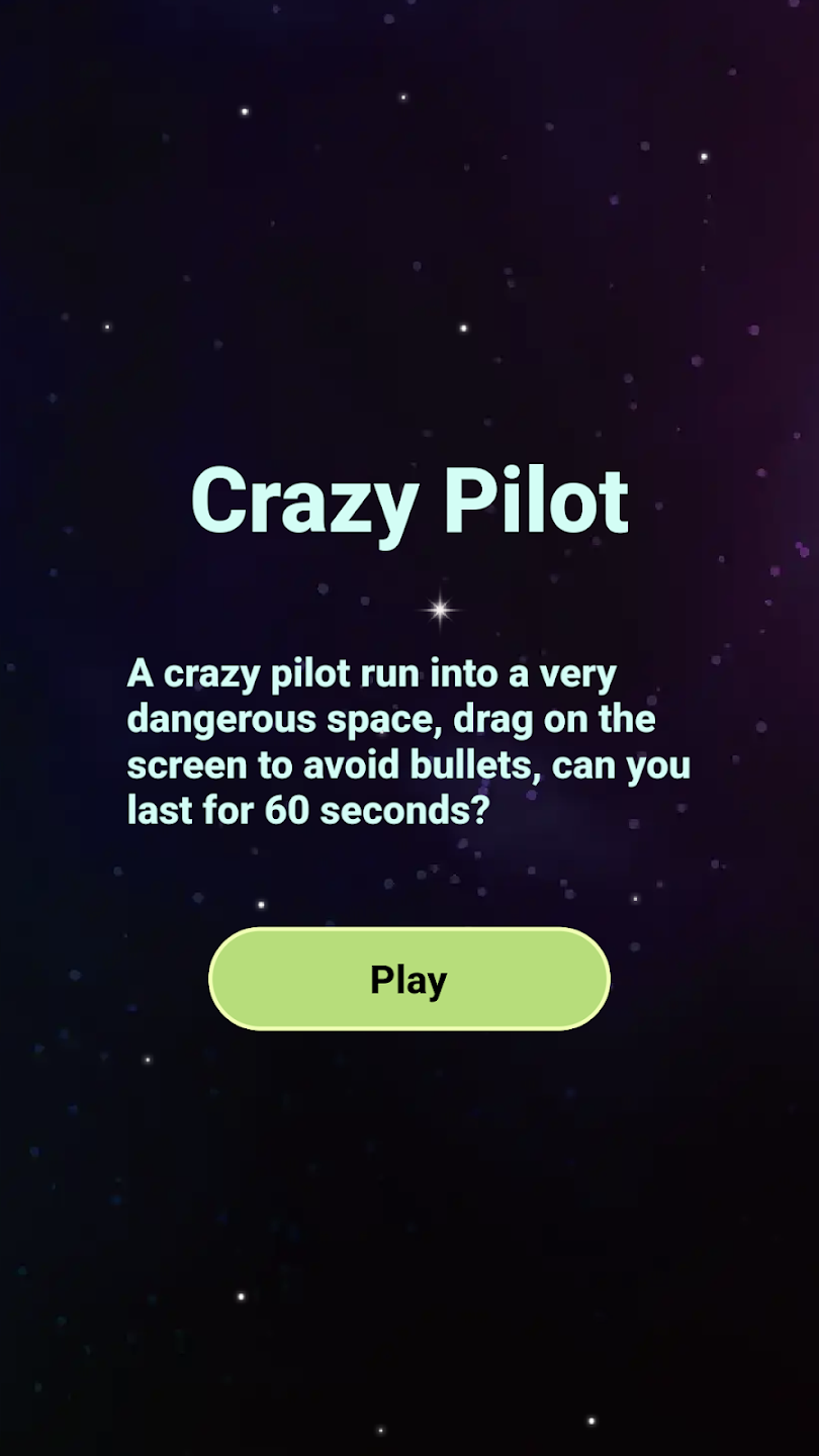 Crazy Pilot - Avoid bullets