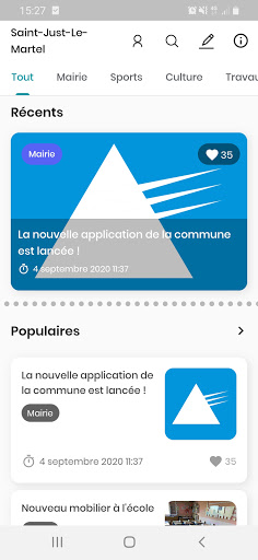 Android application Saint-Just Le Martel screenshort