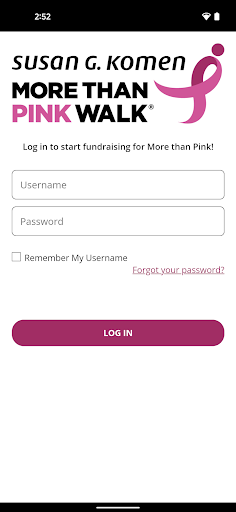 Android application MORE THAN PINK Walk™ screenshort