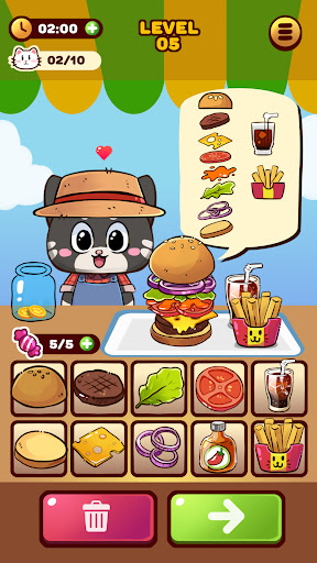 Cooking Cat Screen 2