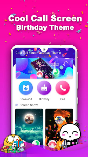 Cool CallScreen-Birthday Theme Screen 2