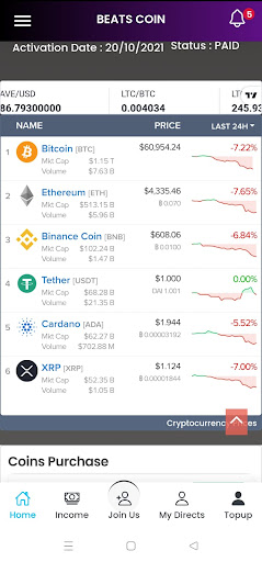Beats coin Screen 3