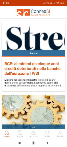 Android application ConnesSI screenshort