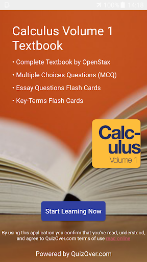 Android application Calculus Volume 1 Textbook screenshort