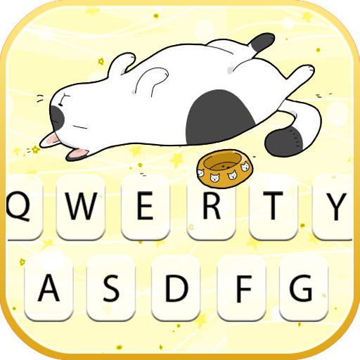 Sleepy Lazy Cat Keyboard Backg logo