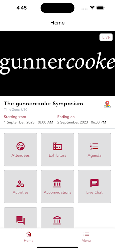 Android application The gunnercooke Symposium screenshort