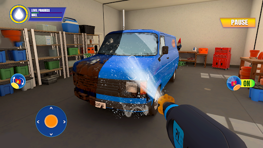 Android application Power Car Wash Simulator Game screenshort