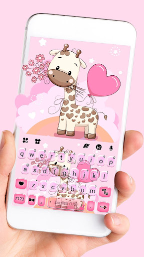 Android application Lovely Baby Giraffe Theme screenshort