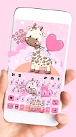 screenshot of Lovely Baby Giraffe Theme