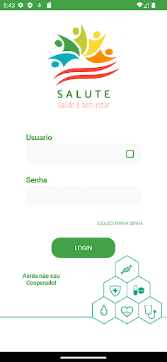 Android application SALUTE COOP screenshort
