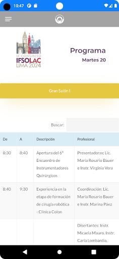 Saori - Eventos y Congresos Screen 2