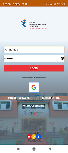 Rang International School Screen 2