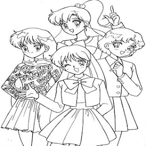 Sailor Venus Coloring Game