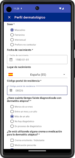 Android application Cuidado Dermatitis Atópica screenshort