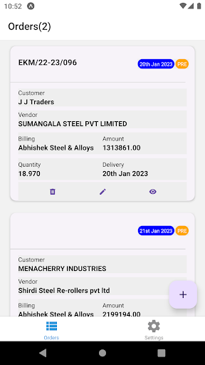 Traders App Screen 2